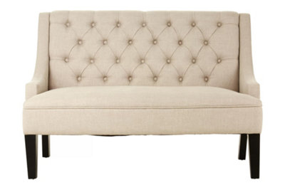 Interiors by Premier High Back Bench, Comfy Padded Velvet Seat, Built to Last Bedroom Bench, Easy to Clean Large Bench
