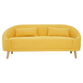 Interiors by Premier Holland Yellow Linen Sofa