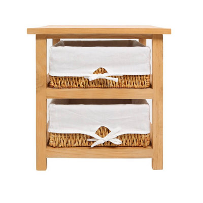 Interiors by Premier Honey 2 Maize Baskets Storage Unit