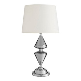 Interiors by Premier Honor White Shade Table Lamp