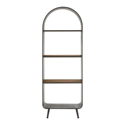 Interiors By Premier Industrial Design Tall Shelf Unit, Storage Wooden Bookshelf For Wall, Sturdy Industrial Design Shelf Unit