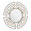 Interiors by Premier Jalal Silver Metal Frame Round Wall Mirror