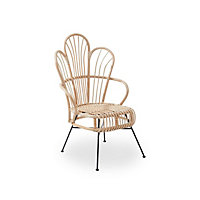Interiors by Premier Java Natural Rattan Scalloped Back Chair