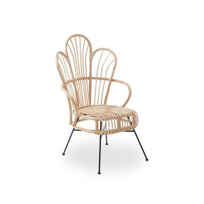 Avocet rattan fan back best sale accent chair