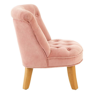 Interiors by Premier Kids Chair, Comfortable Seating Indoor Chair, Easy to Clean Bedroom Chair, Adjustable Velvet Chair