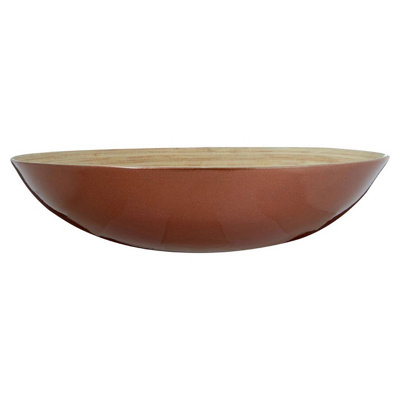 Interiors by Premier Kyoto Round Rose Gold Salad Bowl