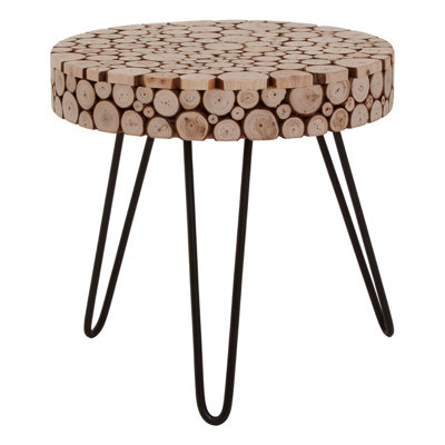 Interiors by Premier Lacuna Round Side Table | DIY at B&Q