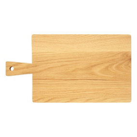 Interiors by Premier Large Oak Wood Paddle Chopping Board