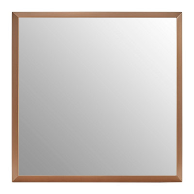 Interiors by Premier Large Square Gold Finish Wall Mirror DIY at B&Q