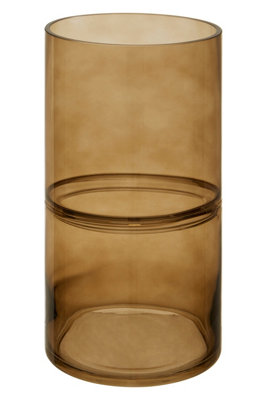 Interiors by Premier Large vase, Textured Vase For Artificial Flowers, Versatile Glass Vase, Durable Vase To Display Flowers