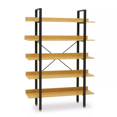 Interiors by Premier Laxton 5 Tier Light Yellow Shelf Unit