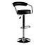 Interiors by Premier Leather Effect Bar Chair, Comfortable Seating Breakfast Bar Chair, Footrest Living Bar Chair Kitchen