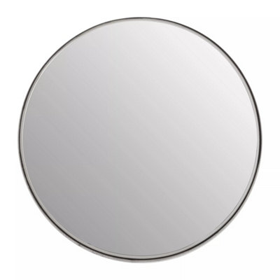 Interiors by Premier Leonov Large Nickel Finish Wall Mirror