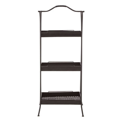 Interiors by Premier Lexa Black Metal Storage Rack