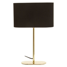 Interiors by Premier Lilian Shiny Brass Table Lamp