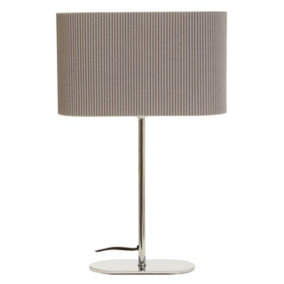 Interiors by Premier Lilian Shiny Silver Table Lamp