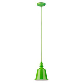 Interiors by Premier Lime Green Pagoda Pendant Light