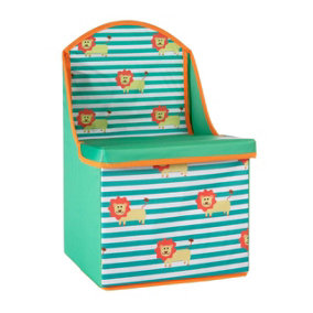 Interiors by Premier Lion Design Kids Storage Seat, Easy to Maintain Children Bedroom Seat, Adjustable Playroom Seat