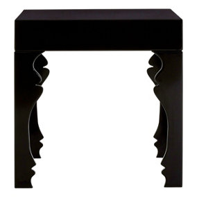 Interiors by Premier Luis Black High Gloss Finish Side Table