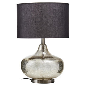Interiors by Premier Luz Table Lamp With Black Linen Shade