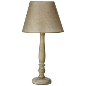 Interiors by Premier Maine Candlestick Table Lamp with Plain Rod