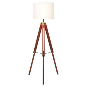 Interiors by Premier Malvern Tripod Floor Lamp With Brown Base