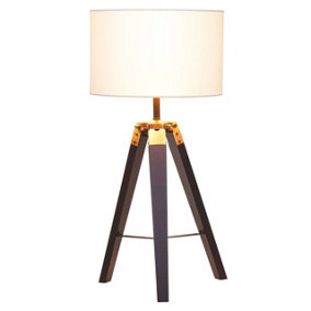 Interiors by Premier Malvern Tripod Table Lamp with Black Base