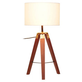 Interiors by Premier Malvern Tripod Table Lamp with Brown Base