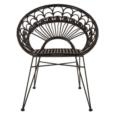 Interiors by Premier Manado Black Rattan Chair