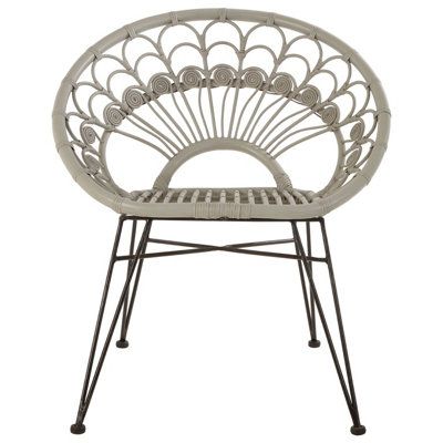 Interiors by Premier Manado Grey Rattan Chair