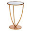 Interiors by Premier Marcia Mirror Top / Gold Frame Side Table