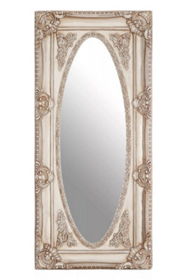 Interiors by Premier Marseille Champagne Oval Border Wall Mirror