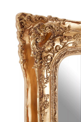 Interiors by Premier Marseille Gold Baroque Style Wall Mirror