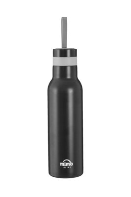 Interiors by Premier Matte Grey 500ml Sports Bottle, Stainless Steel Modern Water Bottle, Leak-Proof Design Sports Water Bottle