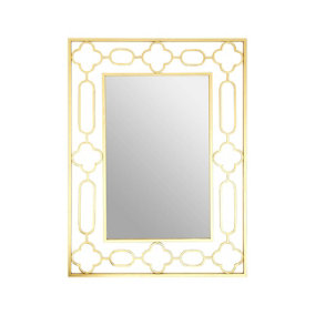 Interiors by Premier Merlin Gold Leaf Wall Mirror