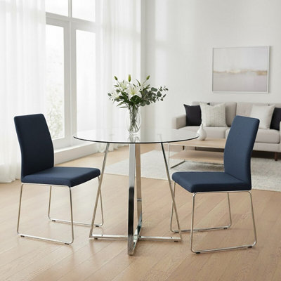 Interiors by Premier Metropolitan Round Dining Table | DIY at B&Q
