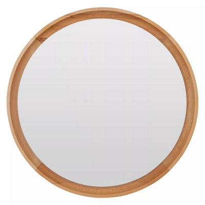 Interiors By Premier Mid Century Round Wall Mirror, Stylish Design Hallway Mirror For Livingroom, Elegant Modern Wall Mirror