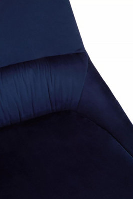 Interiors by Premier Midnight Velvet Bench, Indoor Bench with Velvet Upholstery for Living Room with Soft Velvet Seat