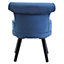 Interiors by Premier Midnight Velvet Chair, Enchanting Swivel Chair, Easy to Assemble Accent Chair, Comfy Office Chair