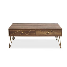 Interiors By Premier Minimal Design Coffee Table, Ample Storage Decorative Display Table, Easily Maintained Wooden Table