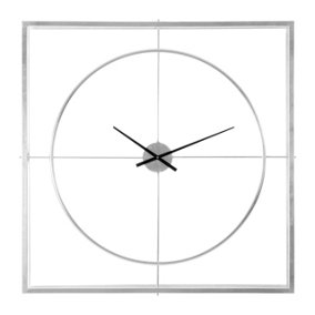 Interiors By Premier Minimalist Design Silver Finish Wall Clock, Readable Clock On The Wall, Versatile And Functional Home Clock