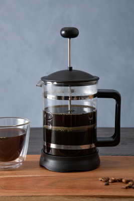 Interiors By Premier Modern Design 850Ml Cafetiere, Advanced Filtration System Small Cafetiere, Comfortable Grip Coffee Cafetiere