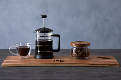 Interiors By Premier Modern Design 850Ml Cafetiere, Advanced Filtration System Small Cafetiere, Comfortable Grip Coffee Cafetiere