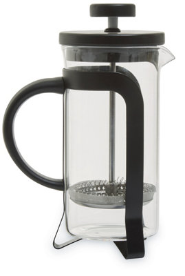Interiors By Premier Modern Matte Black Cafetiere 350Ml, Advanced Filtration Small Cafetiere, Comfortable Grip Coffee Cafetiere