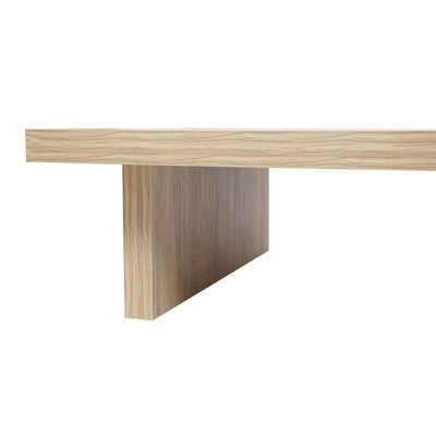 Interiors by Premier Modern Style Coffee Table, Natural Wood Coffee Table With High Gloss Finish, Wooden Coffee Table For Home