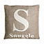 Interiors by Premier Natural 'Snuggle' Words Cushion