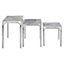 Interiors by Premier Nest Of 3 Tables With Chrome Base