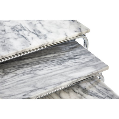 Interiors by Premier Nest Of 3 Tables With Chrome Base