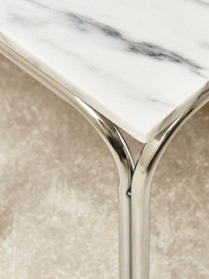 Interiors by Premier Nest Of 3 Tables With Chrome Base
