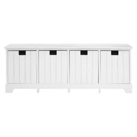 Interiors by Premier New England White Drawer Bench